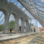 Hamar. Ruinen av den medeltida domkyrkan, ett norskt nationalmonument, är omsluten av ett stort glastak ritat av arkitekterna Lund & Slaatto. Foto: Anita Stenler