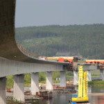Bro över Ångermanälven. Foto: Kjell Wallin
