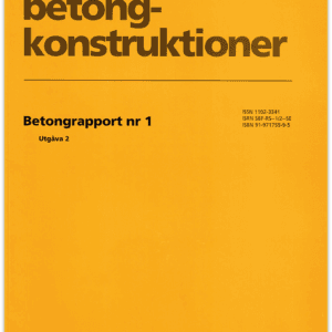 Nr 1 Beständiga betongkonstruktioner